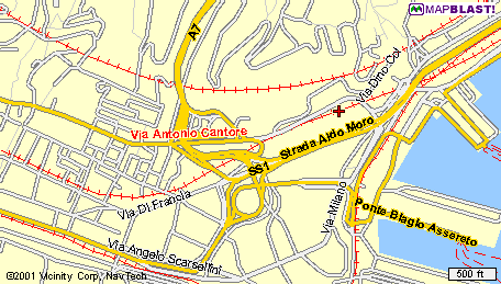 Cartina di Genova Ovest